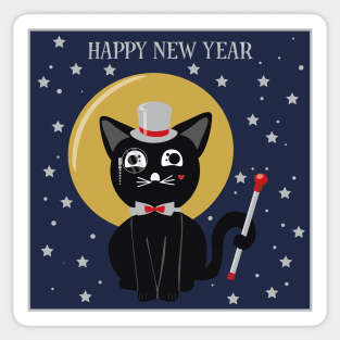 New Year Cat Sticker